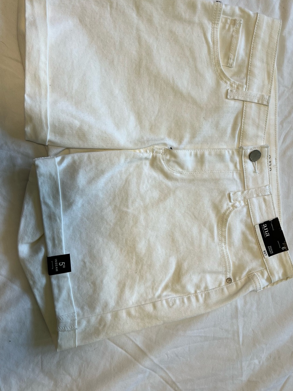 a.n.a White Denim Shorts